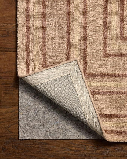 Loloi Chris Loves Julia Alfie Collection ALF-01 Blush/Rose 2'-3" x 3'-9" Accent Rug Wool Neutral Living Bedroom Dining Carpet
