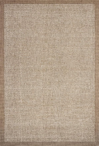 Loloi Magnolia Home by Joanna Gaines Henley Collection HNY-01 Ivory/Brown 2'-6" x 7'-6" Runner Rug