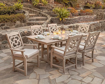 Martha Stewart by POLYWOOD® Chinoiserie Dining Side Chair in Sand