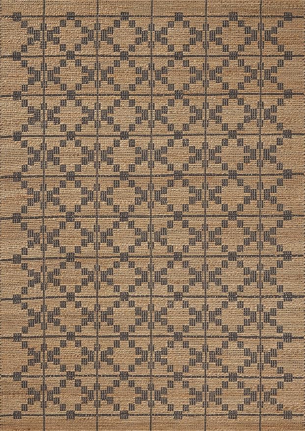 Loloi Chris Loves Julia Judy Collection JUD-05 Natural/Graphite 8'-6" x 11'-6" Area Rug