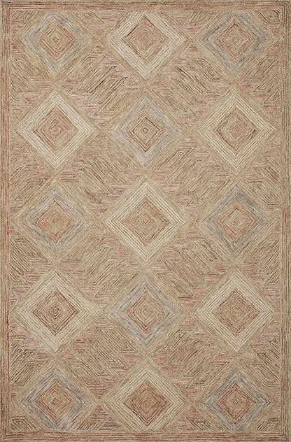 Loloi Varena Collection VAR-02 Berry/Multi 7'-9" x 9'-9" Area Rug