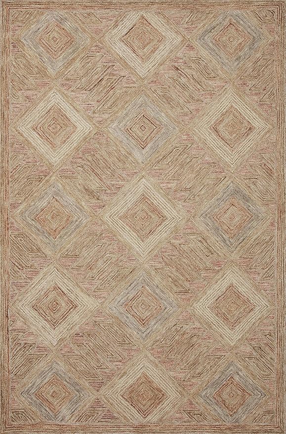 Loloi Varena Collection VAR-02 Berry/Multi 5'-0" x 7'-6" Area Rug