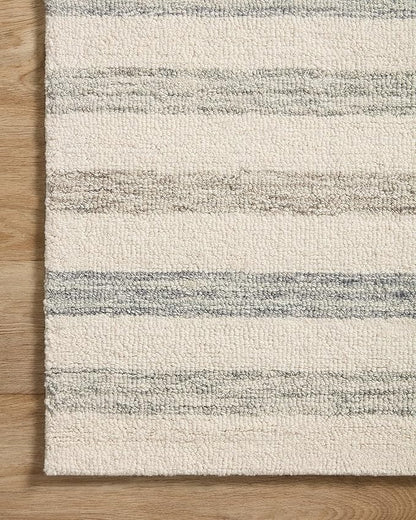 Loloi Chris Loves Julia Chris Collection CHR-05 Ivory/Slate 2'-6'' x 7'-6'', .50" Pile Height, Runner Rug