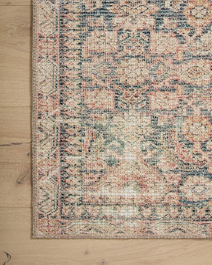 Loloi Angela Rose Aubrey Collection AUB-01 Navy/Multi 5'-0" x 7'-0", .19" Pile Height, Area Rug