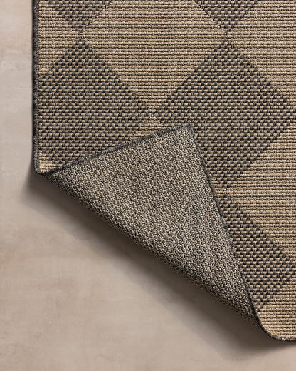 Loloi Chris Loves Julia Providence Collection PRC-04 Graphite/Sand 6'-3" x 9'-2", .12" Pile Height, Indoor/Outdoor Area Rug