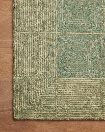 Loloi Chris Loves Julia Francis Collection FRA-02 Green/Natural 9'-3" x 13' Area Rug
