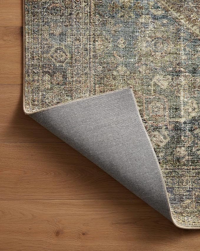 Loloi Amber Lewis Morgan Collection MOG-05 Spice/Lagoon 2'-3" x 9'-6" 38" Thick Runner Rug feat. CloudPile, Neutral, Room Décor, Vintage Inspired, Livingroom, Bedroom, Dining Area