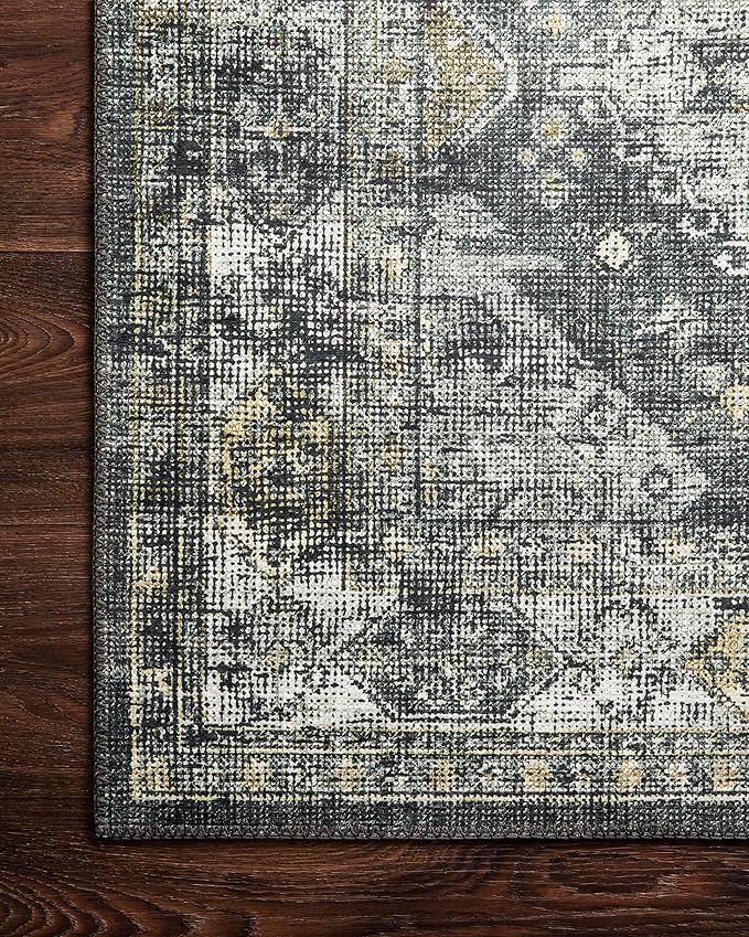 Loloi II Skye Collection SKY-09 Graphite/Silver 5'-0" x 7'-6" Area Rug