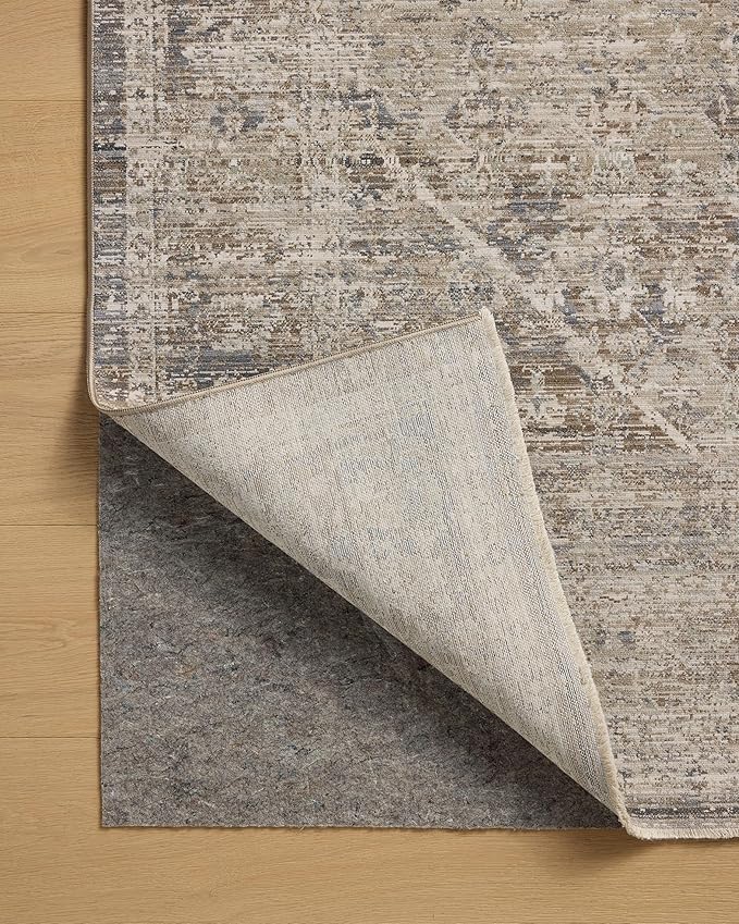Loloi Chris Loves Julia Ida Collection IDA-06 Slate/Natural 5'-3" x 7'-6", .19" Pile Height, Area Rug