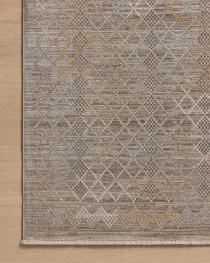 Loloi Amber Lewis Cali Collection CIL-03 Taupe/Multi 5'-3" x 7'-6", .25" Pile Height, Accent Rug
