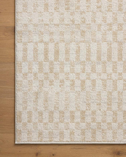Loloi Kamala Collection KAM-05 Ivory/Natural 2'-7" x 12'-0" Runner Rug