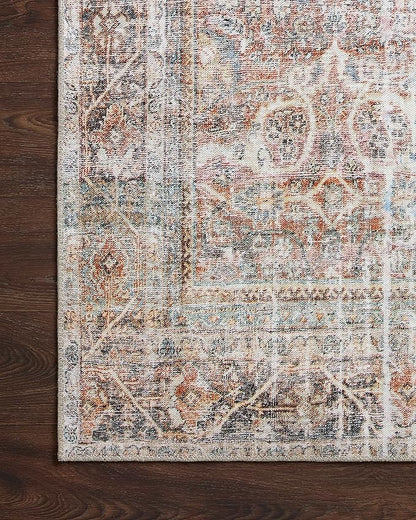 Loloi Adrian Collection ADR-05 Sunset/Charcoal 2'-6" x 7'-6", .19" Thick Runner Rug