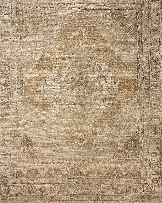 Loloi Amber Lewis Cambria Collection CBR-03 Taupe/Antique Bronze 3'-6" x 5'-6" Accent Rug Jute, Neutral, Vintage Style, Antique Tone, Living, Bedroom, Dining, Carpet