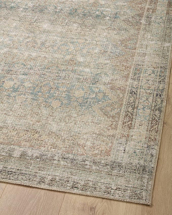 Loloi Angela Rose Aubrey Collection AUB-03 Jade/Natural 10'-0" x 14'-0", .19" Pile Height, Area Rug