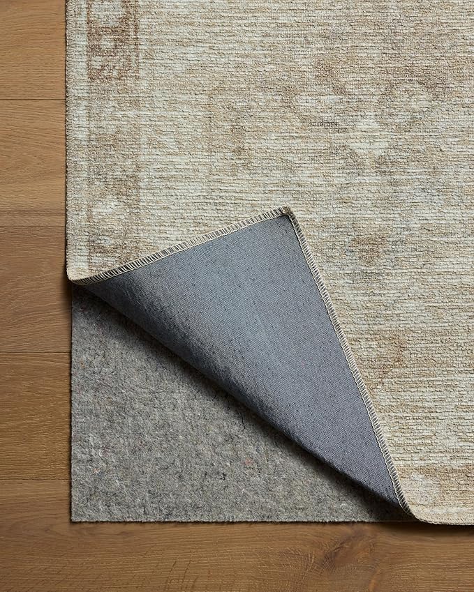 Loloi Amber Lewis Cambria Collection CBR-02 Mist/Natural 3'-6" x 5'-6" Accent Rug Jute, Neutral, Vintage Style, Antique Tone, Living, Bedroom, Dining, Carpet