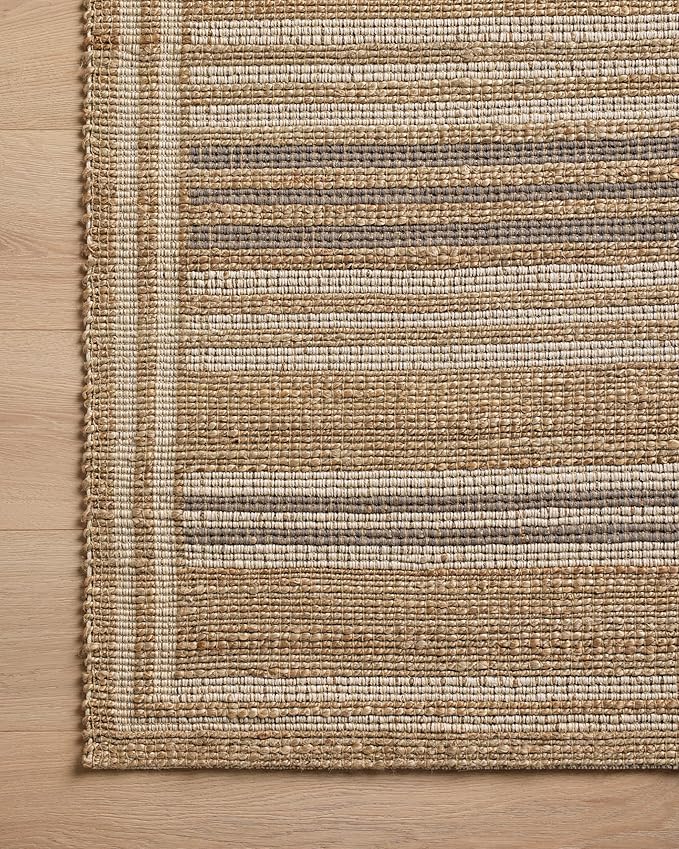 Loloi Chris Loves Julia Judy Collection JUD-03 Natural/Dove 3'-6" x 5'-6" Accent Rug