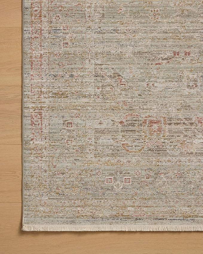 Loloi Chris Loves Julia Ida Collection IDA-05 Spa/Sunrise 2'-3" x 3'-10", .19" Pile Height, Accent Rug