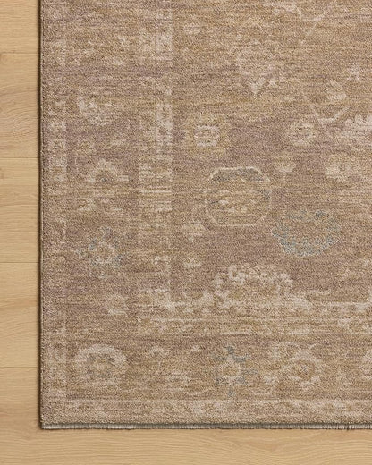 Loloi Chris Loves Julia Louisa Collection LOI-04 Taupe/Gold 2'-3" x 3'-10", .38" Pile Height, Accent Rug