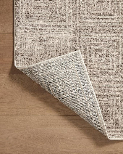 Loloi Darby Collection DAR-05 Beige/Grey 2'-7" x 8'-0" Runner Rug