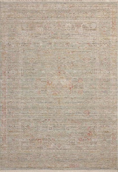 Loloi Chris Loves Julia Ida Collection IDA-05 Spa/Sunrise 5'-3" x 7'-6", .19" Pile Height, Area Rug