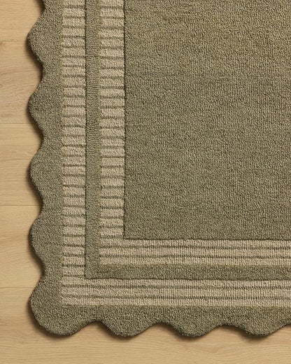 Loloi Chris Loves Julia Scottie Collection SCO-01 Olive/Pebble 9'-3" x 13', .87" Pile Height, Area Rug