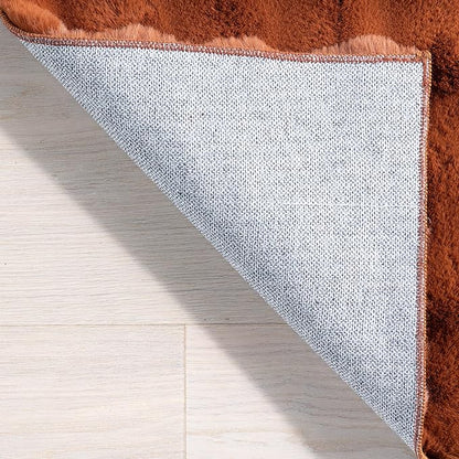nuLOOM Jeni Checkered 2'6" x 8' Machine Washable Runner Rug for Living Room Bedroom Dining Room Entryway Hallway Kitchen, Brick