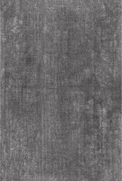 nuLOOM 5' x 8' Cozy Plush SuperiorWash Area Rug, Machine Washable, Non-Slip, Soft Fluffy Shag Carpet for Living Room Bedroom Kids Room Nursery Home Decor, Loni Grey