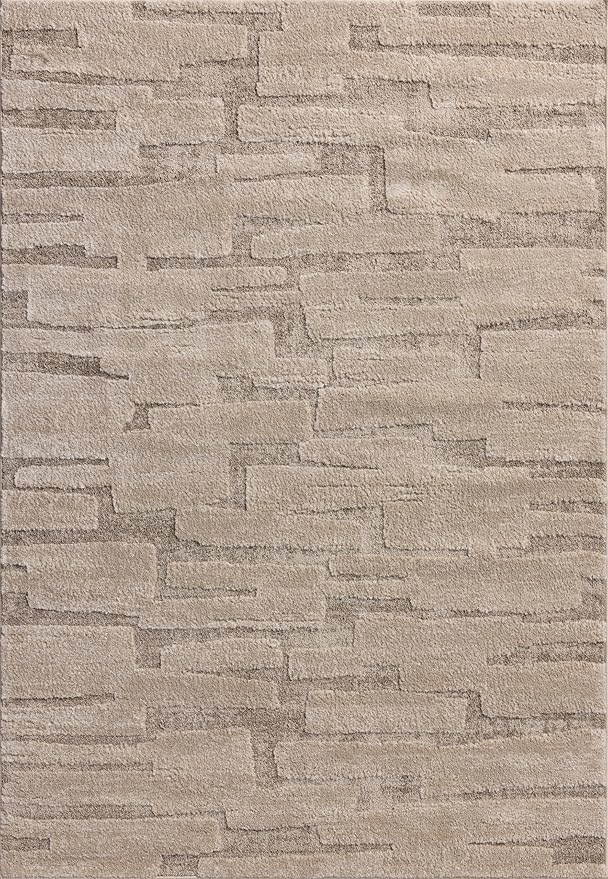 Loloi Amber Lewis Monty Collection MOT-04 Taupe/Beige 2'-7" x 4', .50" Pile Height, Area Rug