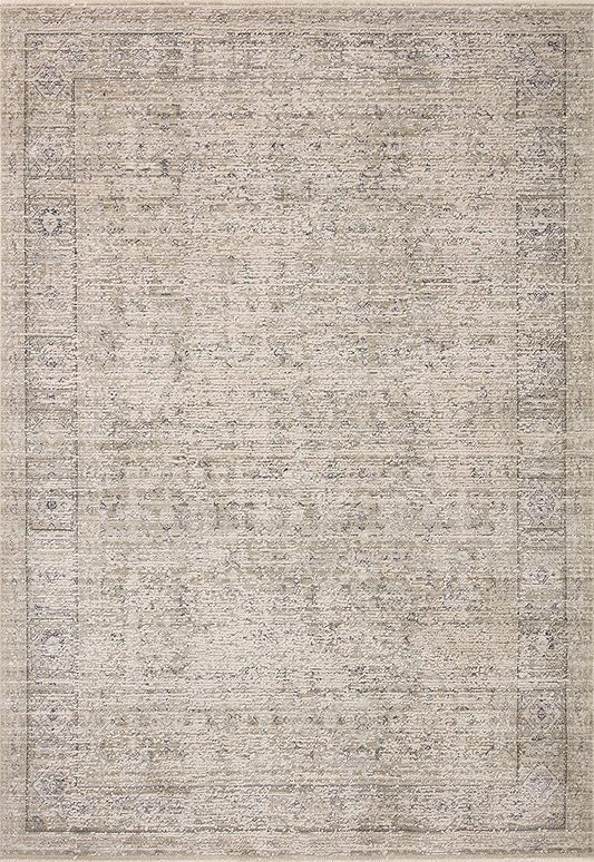 Loloi Amber Lewis Alie Collection ALE-03 Taupe/Dove 2'-7'' x 12'-0'', .13'' Pile Height, Runner Rug
