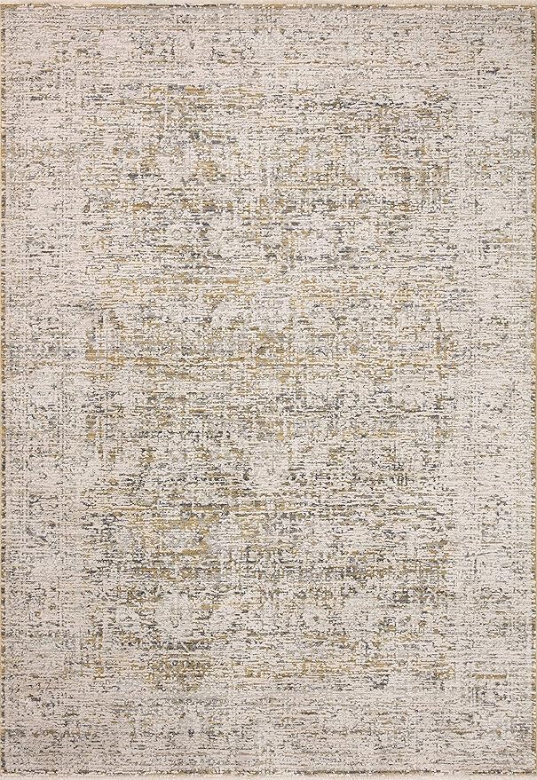 Loloi Amber Lewis Alie Collection ALE-05 Gold/Beige 5'-3'' x 7'-9'', .13'' Pile Height, Area Rug