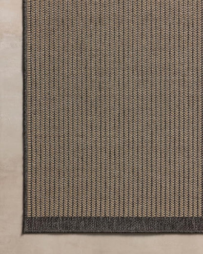 Loloi Chris Loves Julia Providence Collection PRC-03 Wheat/Charcoal 8'-6" x 12', .12" Pile Height, Indoor/Outdoor Area Rug