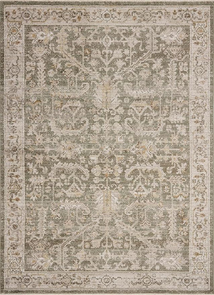 Loloi Magnolia Home by Joanna Gaines Pace Collection PAC-06 Forrest/Natural 9'-6" x 9'-6" Round Area Rug