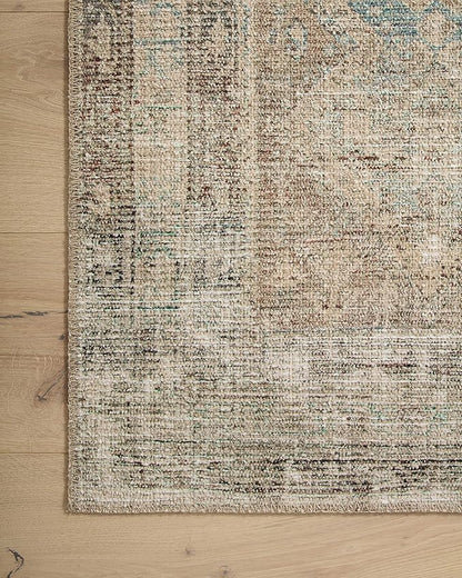 Loloi Angela Rose Aubrey Collection AUB-03 Jade/Natural 7'-6" x 9'-6", .19" Pile Height, Area Rug