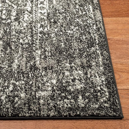 SAFAVIEH Evoke Collection 11' x 15' Black / Grey EVK256R Oriental Distressed Non-Shedding Living Room Bedroom Dining Home Office Area Rug