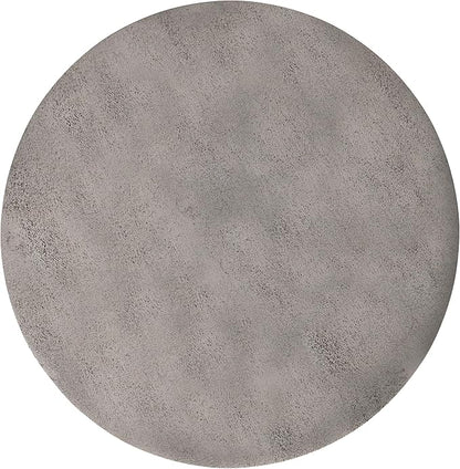 SIMPLIHOME Morris 17-inch Wide Cast Aluminum Metal Side Table in Antique Silver, Industrial Accent Table with Powder-Coated Finish for Living Room, Assembled