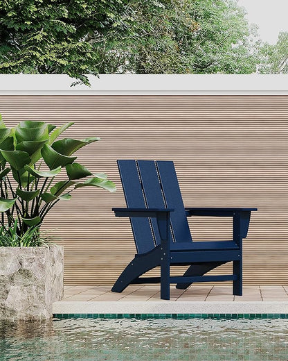 POLYWOOD Modern Adirondack Chair (Navy)