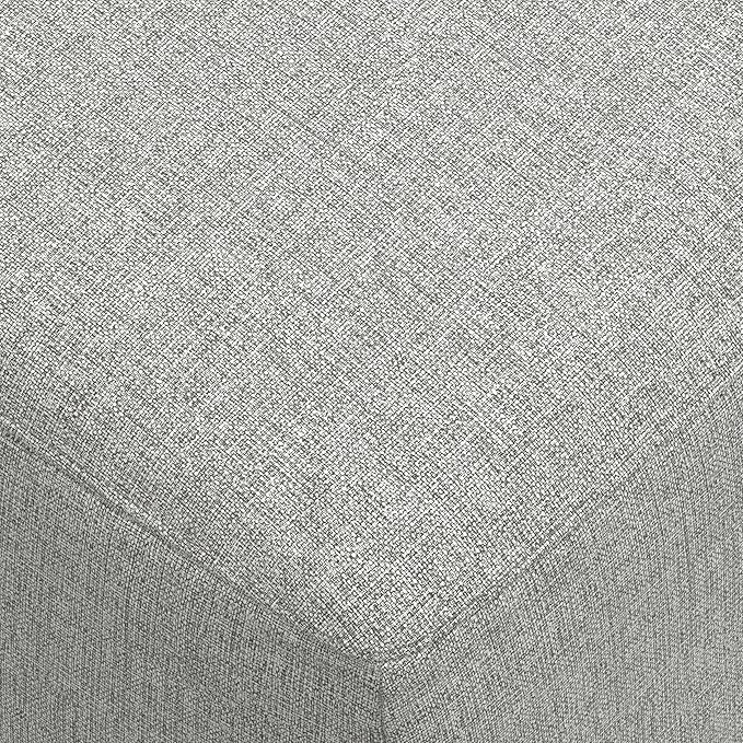 SIMPLIHOME Rex Left Corner Sectional Modular Sofa and Ottoman Set in 100% Recycled Polyester Tightly Woven Performance Fabric, Pale Grey, 116-inch-wide L-Shaped Sofa and 34-inch-Wide Ottoman