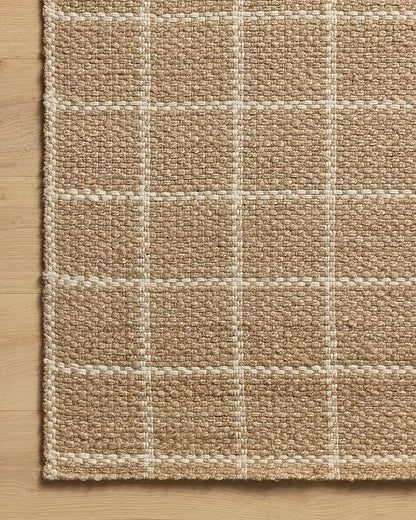 Loloi Chris Loves Julia Fletcher Collection FLE-01 Natural/Ivory 8'-6" x 11'-6", .37" Pile Height, Area Rug