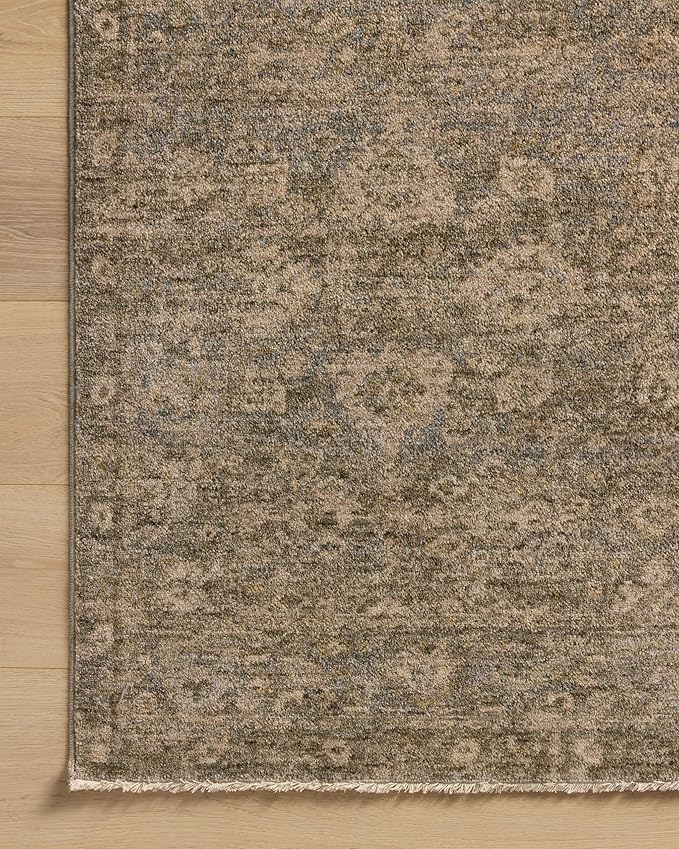 Loloi Magnolia Home by Joanna Gaines Junie Collection JUE-06 Lagoon/Natural 2'-0" x 3'-0", .38" Pile Height, Accent Rug