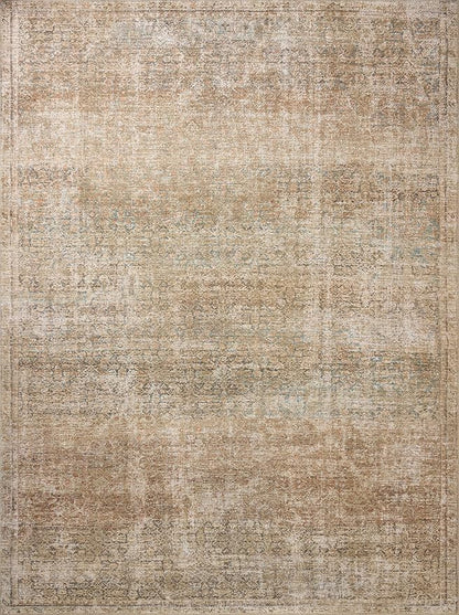 Loloi Amber Lewis Cambria Collection CBR-08 Ocean/Brick 8'-6" x 11'-6" Area Rug Jute, Neutral, Vintage Style, Antique Tone, Living, Bedroom, Dining, Carpet