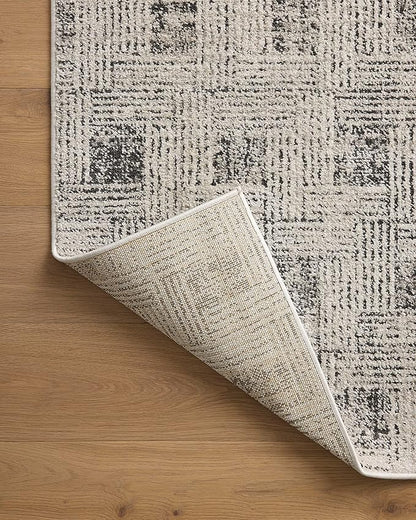 Loloi Kamala Collection KAM-01 Grey/Graphite 2'-7" x 10'-0" Runner Rug