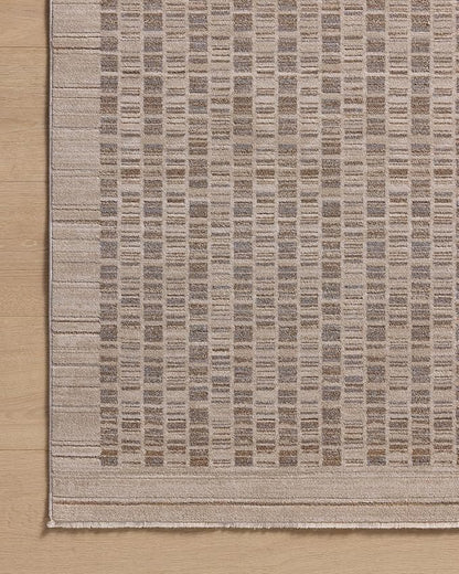 Loloi Amber Lewis Cali Collection CIL-02 Natural/Slate 3'-6" x 5'-6", .25" Pile Height, Accent Rug