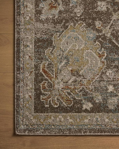 Loloi Magnolia Home by Joanna Gaines Mona Collection MOA-02 BARK/Multi 2'-6" x 10'-0" Runner Rug