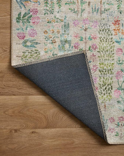 Loloi Rifle Paper Co. Maison Collection MAO-07 Khaki 2'-6" x 7'-6", .19" Pile Height, Runner Rug