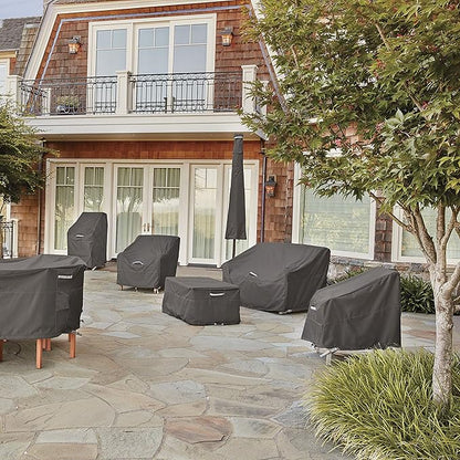 Classic Accessories Ravenna Water-Resistant 84 Inch Rectangular/Oval Patio Table Cover, Outdoor Table Cover