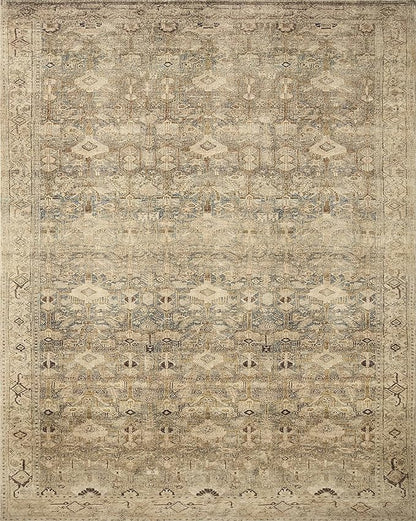 Loloi Margot Collection MAT-04 Antique/Sage 2'-6" x 9'-6" Runner Rug feat. CloudPile, No-Shed Easy Clean Large Patterned Area Rug for Living Room, Bedroom, Dining Area
