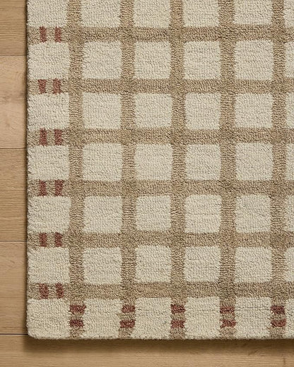 Loloi Magnolia Home by Joanna Gaines Waylon Collection WAY-02 Natural/Rust 9'-3" x 13' Area Rug