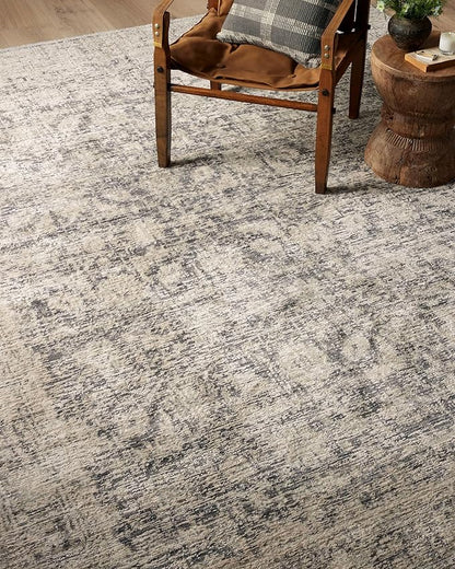Loloi Amber Lewis Alie Collection ALE-05 Charcoal/Beige 9'-6'' x 13'-1'', .13'' Pile Height, Area Rug