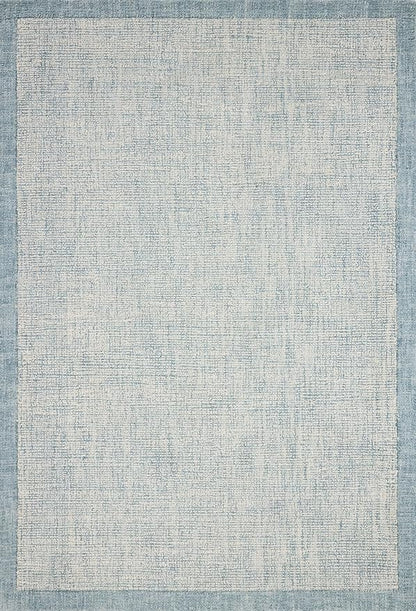 Loloi Magnolia Home by Joanna Gaines Henley Collection HNY-01 Ivory/Blue 7'-9" x 9'-9" Area Rug