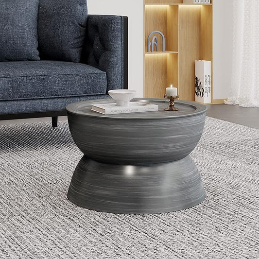 Christopher Knight Home Minkler Hourglass Coffee Table - Brushed Antique Silver